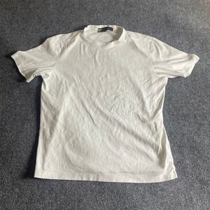 Robert Barakett Mens White Crewneck Short Sleeve T-Shirt Size Large Montreal